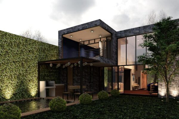 Proyecto Ejecutivo y Construcción de Casa en terreno inclinado para una familia.